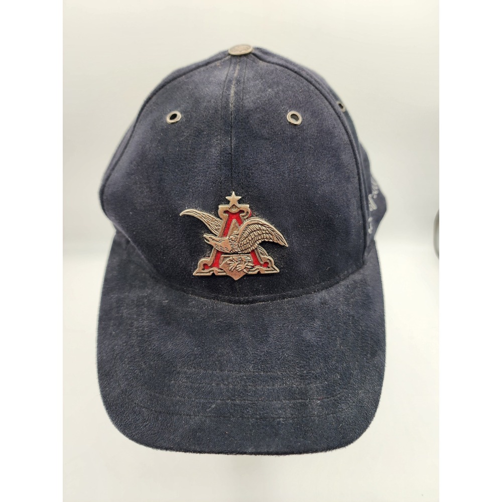 Anheuser-Busch 2003 Limited Edition Eagle Logo Navy Black Suede Hat OS